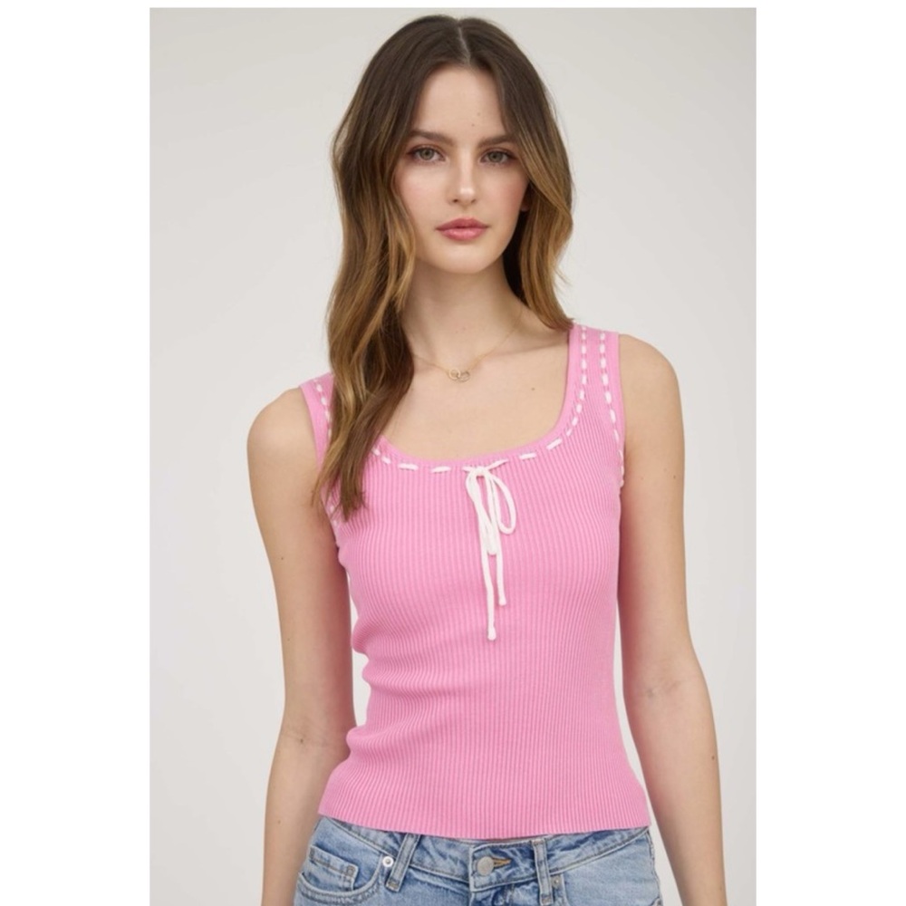 Pink Sleeveless Top